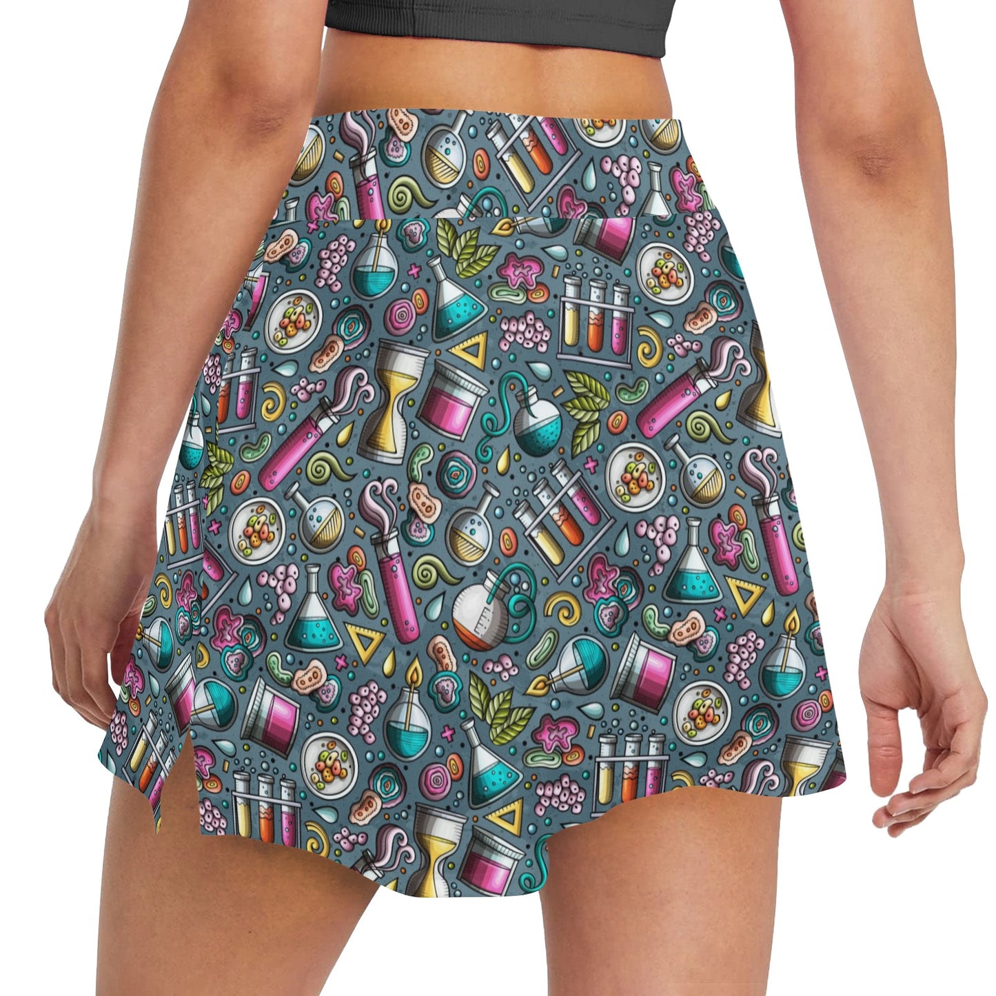Science Print Design LKS304 17" Golf & Pickleball Skort with Pockets