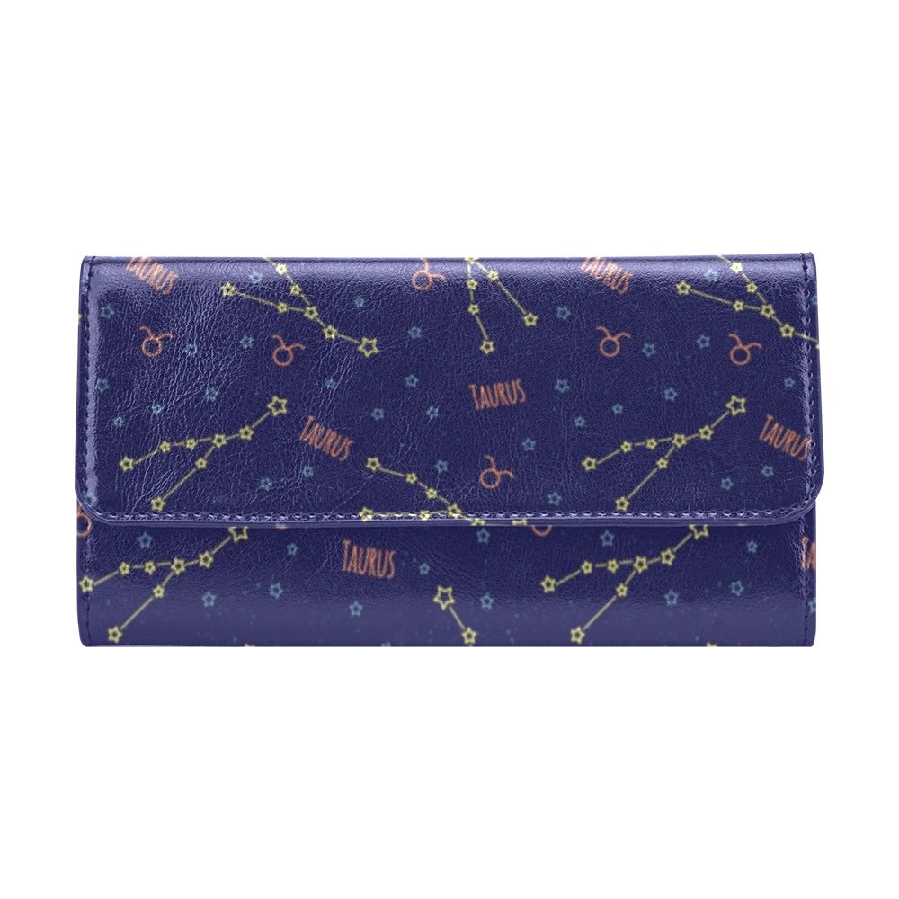 Taurus Print Design LKS301 Women's Trifold Wallet