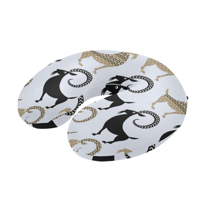 Goat Pattern Print Design 03 U-Shaped Travel Neck Pillow