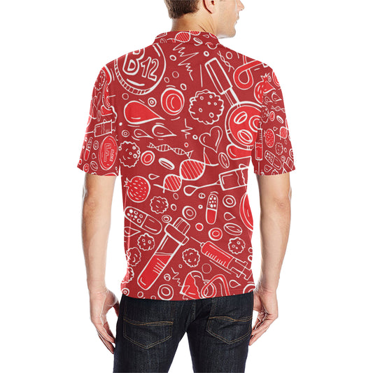Phlebotomist Pattern Print Design A02 Men Polo Shirt
