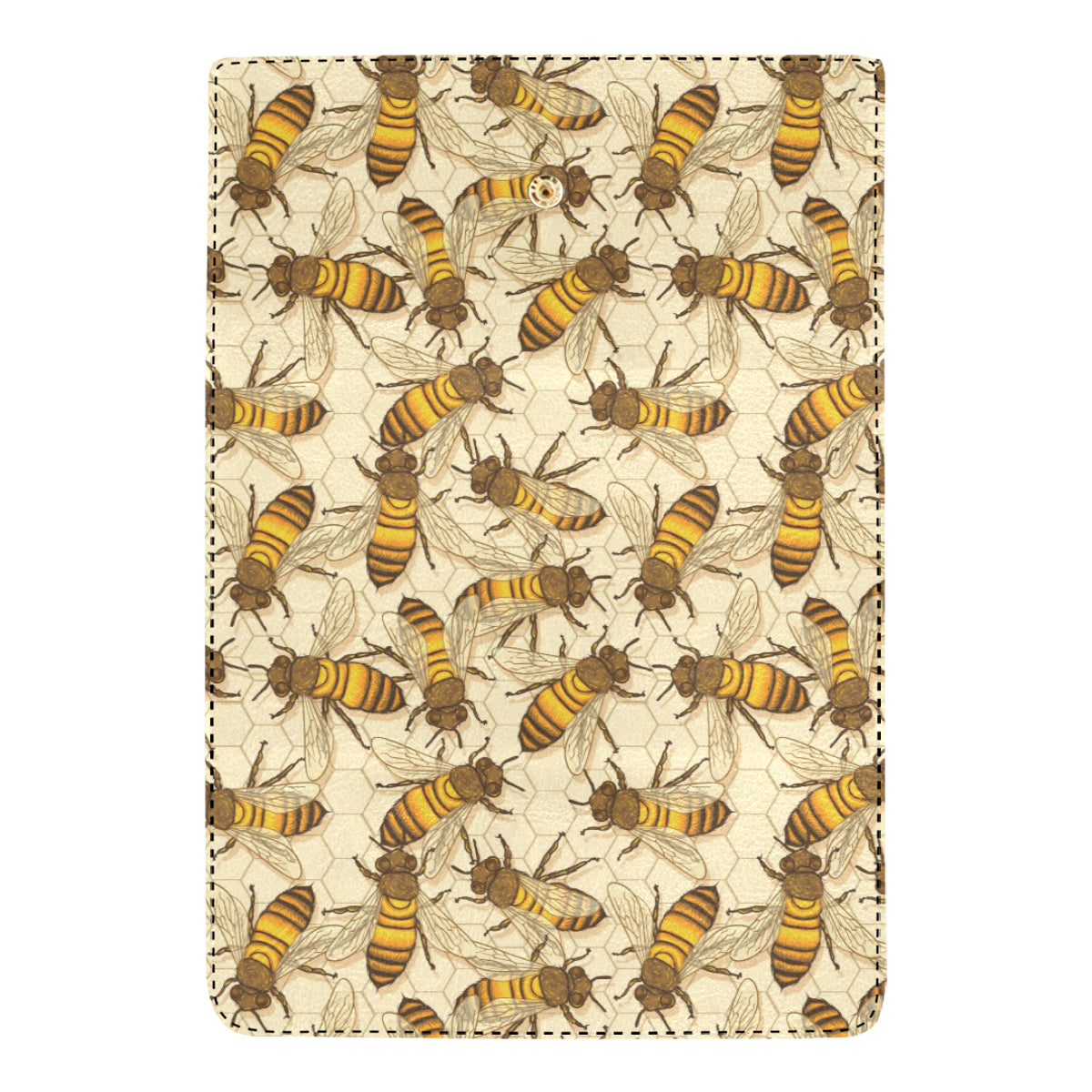Bee Pattern Print Design BEE05 Women's Trifold Wallet