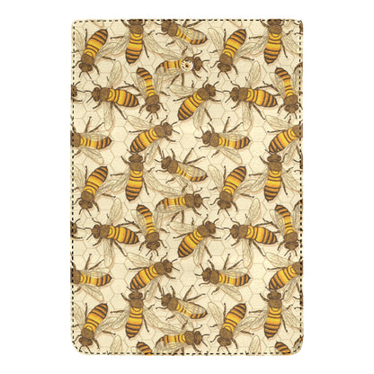 Bee Pattern Print Design BEE05 Women's Trifold Wallet