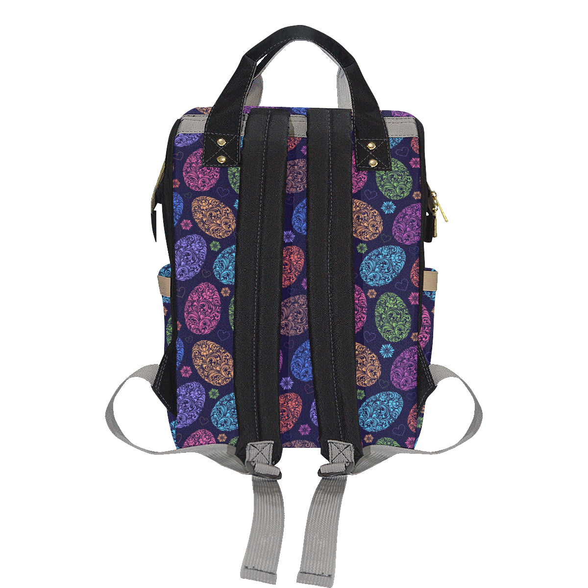 Easter Eggs Pattern Print Design RB012 Diaper Bag Backpack