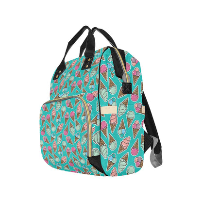 Ice Cream Pattern Print Design IC01 Diaper Bag Backpack