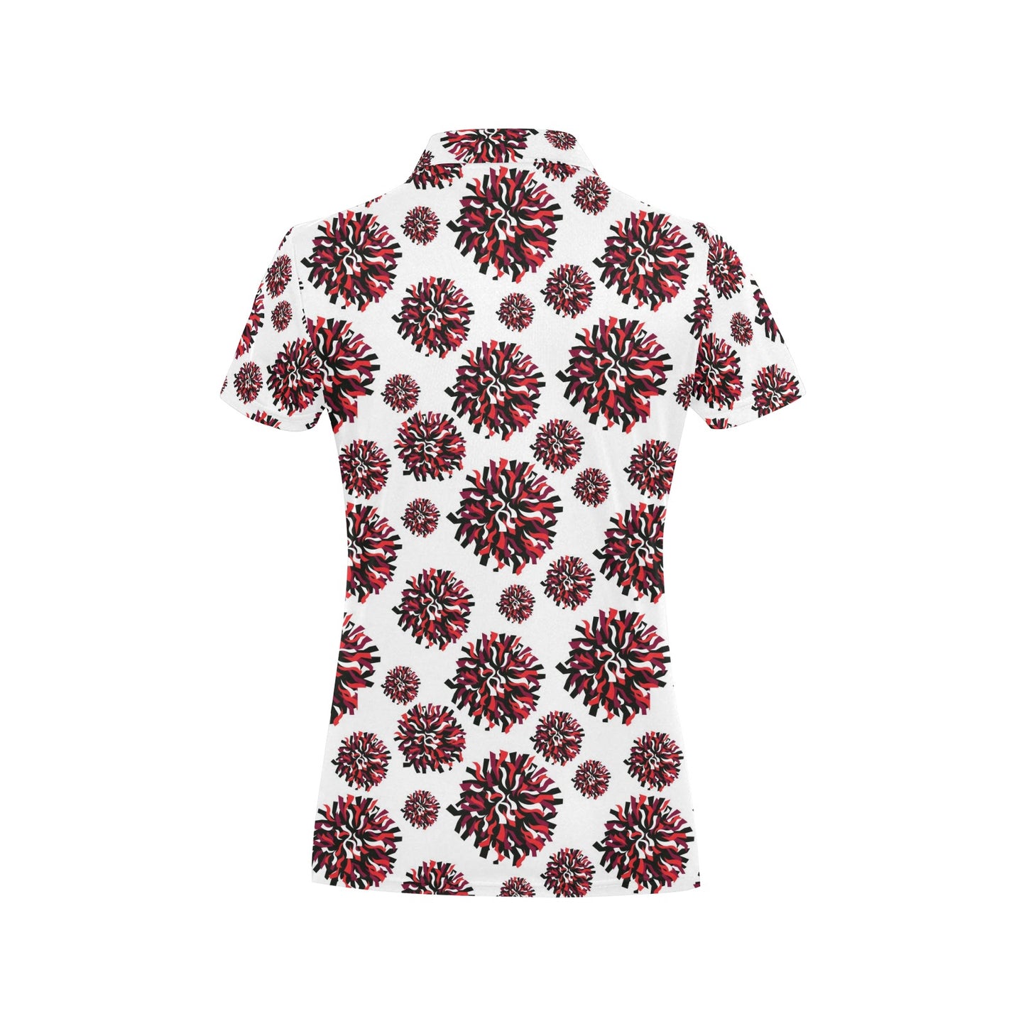 Cheerleader Pattern Print Design 01 Women's Polo Shirt