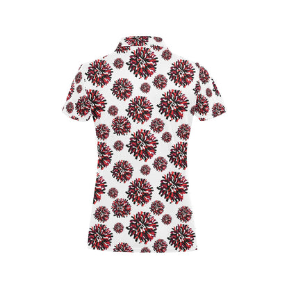 Cheerleader Pattern Print Design 01 Women's Polo Shirt