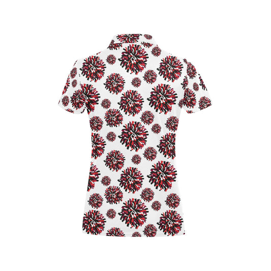 Cheerleader Pattern Print Design 01 Women's Polo Shirt