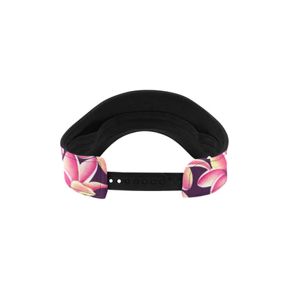 Purple Plumeria Pattern Print Design PM010 Unisex Sun Visor