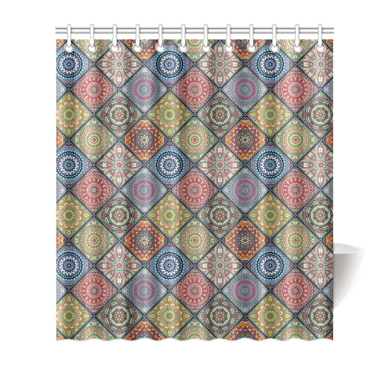 Bohemian Pattern Print Design 05 Shower Curtain