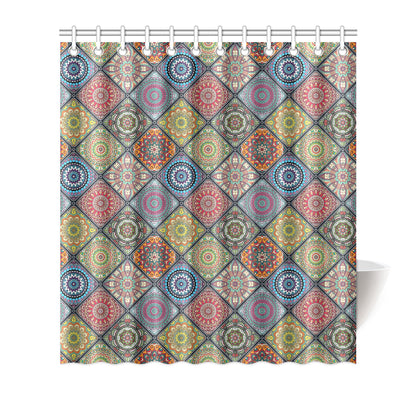 Bohemian Pattern Print Design 05 Shower Curtain
