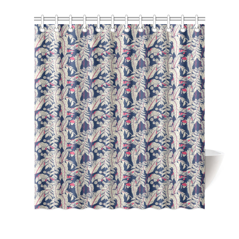 Bird Of Paradise Pattern Print Design 03 Shower Curtain
