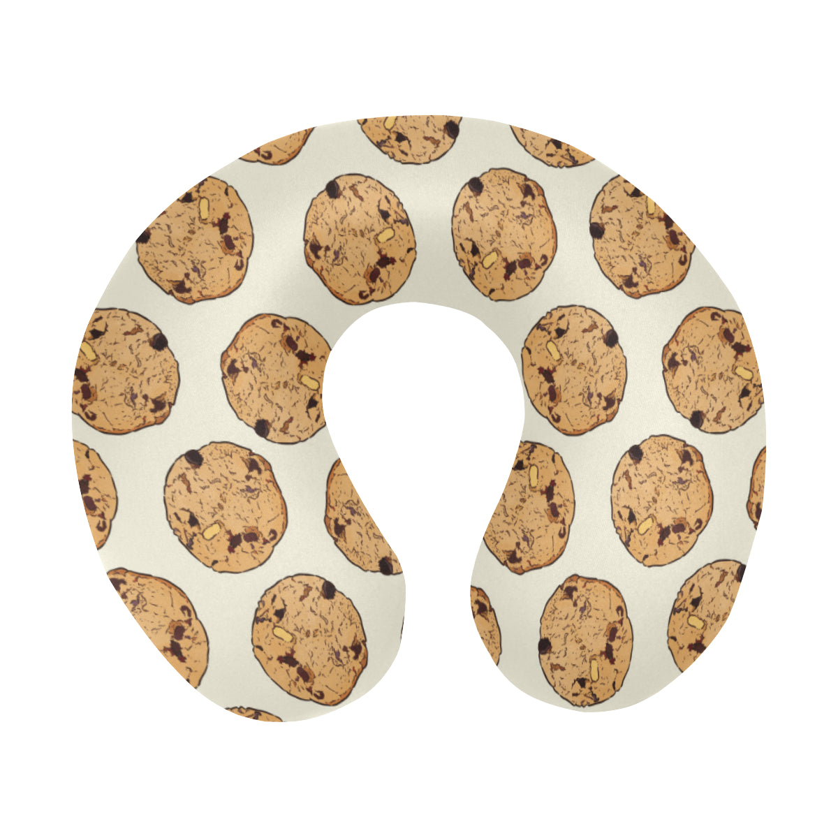 Cookie Pattern Print Design 05 U-Shaped Travel Neck Pillow