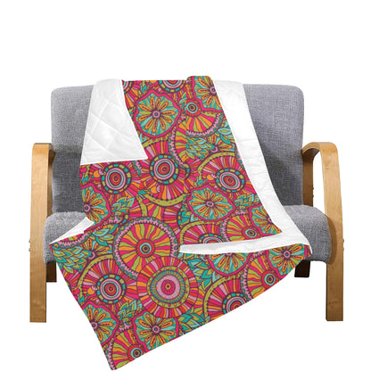 Boho Pattern Print Design 01 Premium Quilt