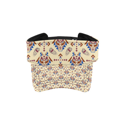 Aztec Wolf Pattern Print Design 03 Unisex Sun Visor