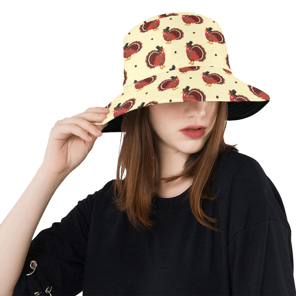 Thanksgiving Print Design LKS3010 Unisex Bucket Hat