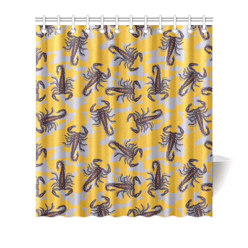 Scorpion Pattern Print Design 01 Shower Curtain