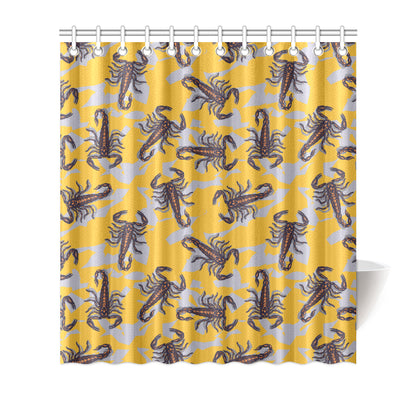 Scorpion Pattern Print Design 01 Shower Curtain
