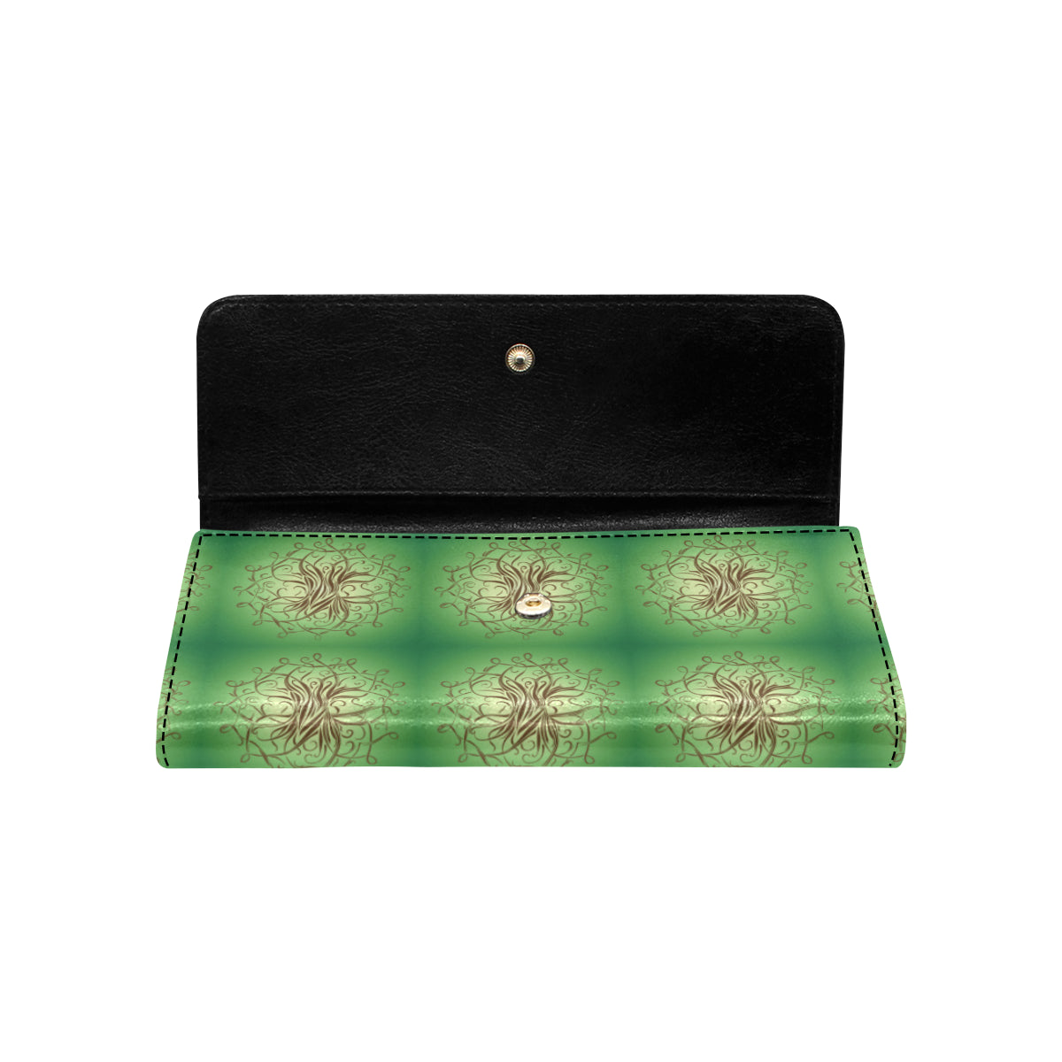 Celtic Pattern Print Design 05 Women's Trifold Wallet