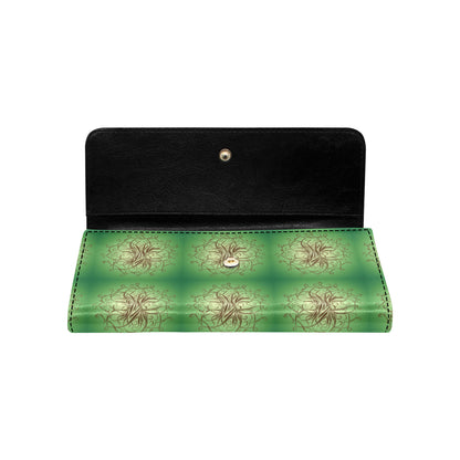 Celtic Pattern Print Design 05 Women's Trifold Wallet