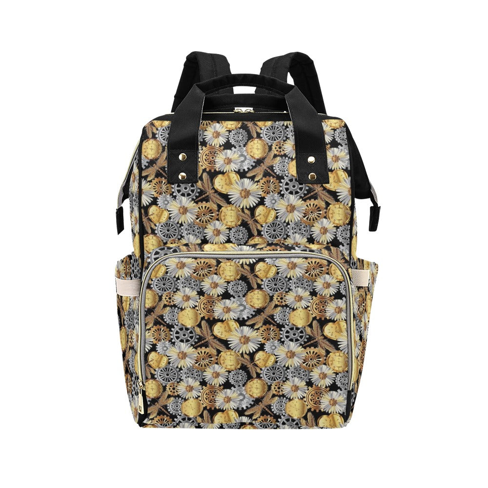 Steampunk Dragonfly Print Design LKS302 Diaper Bag Backpack