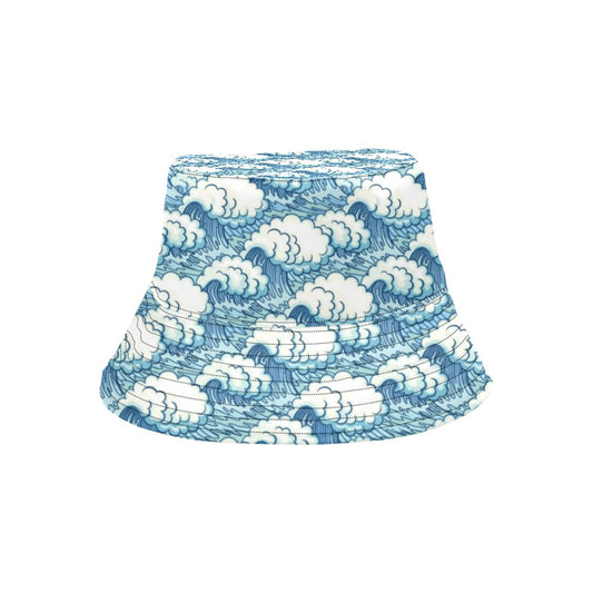 Wave Japan Style Print Design LKS304 Unisex Bucket Hat