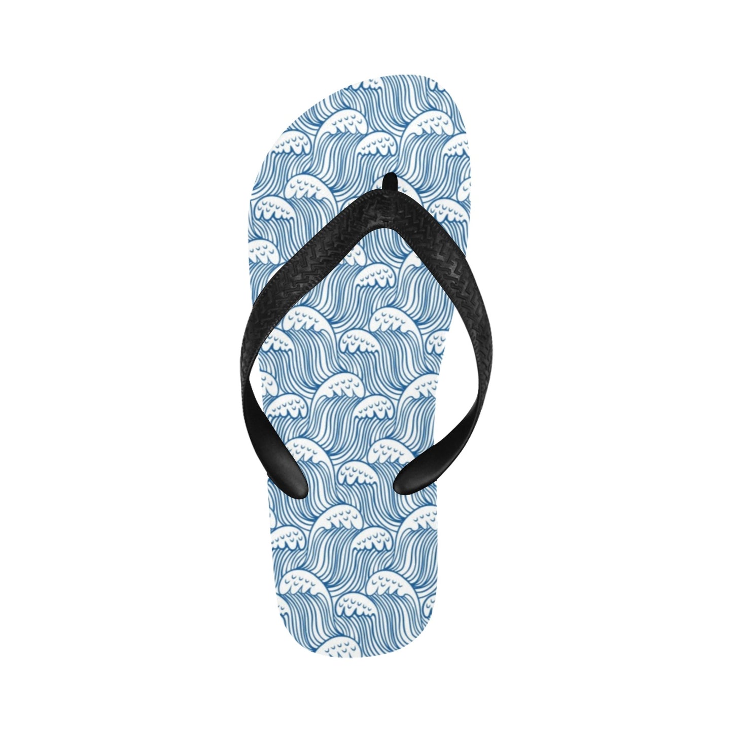 Wave Print Design LKS306 Flip Flops