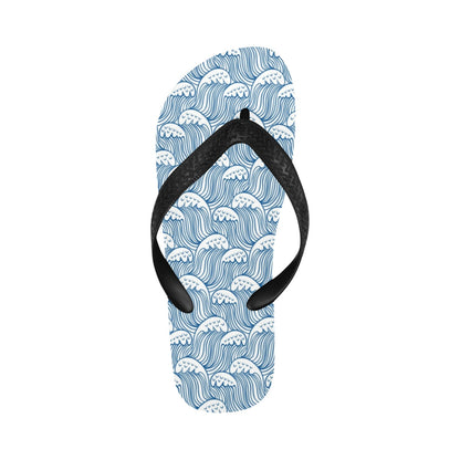 Wave Print Design LKS306 Flip Flops