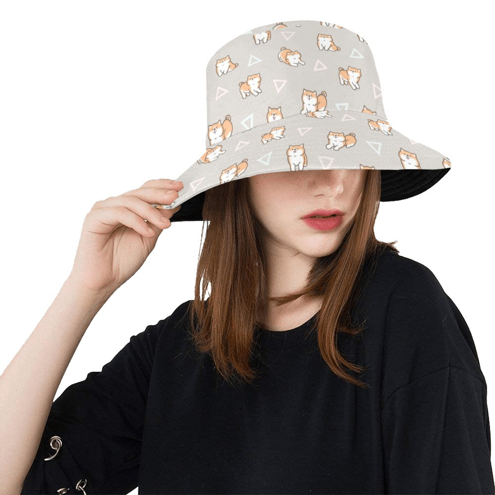 Shiba Inu Print Design LKS307 Unisex Bucket Hat