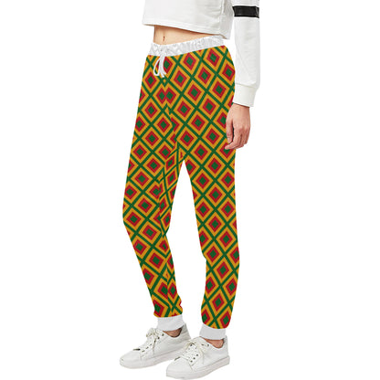 Rasta Reggae Color Cross Unisex Sweatpants
