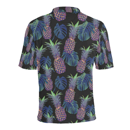 Pineapple Pattern Print Design PP04 Men Polo Shirt