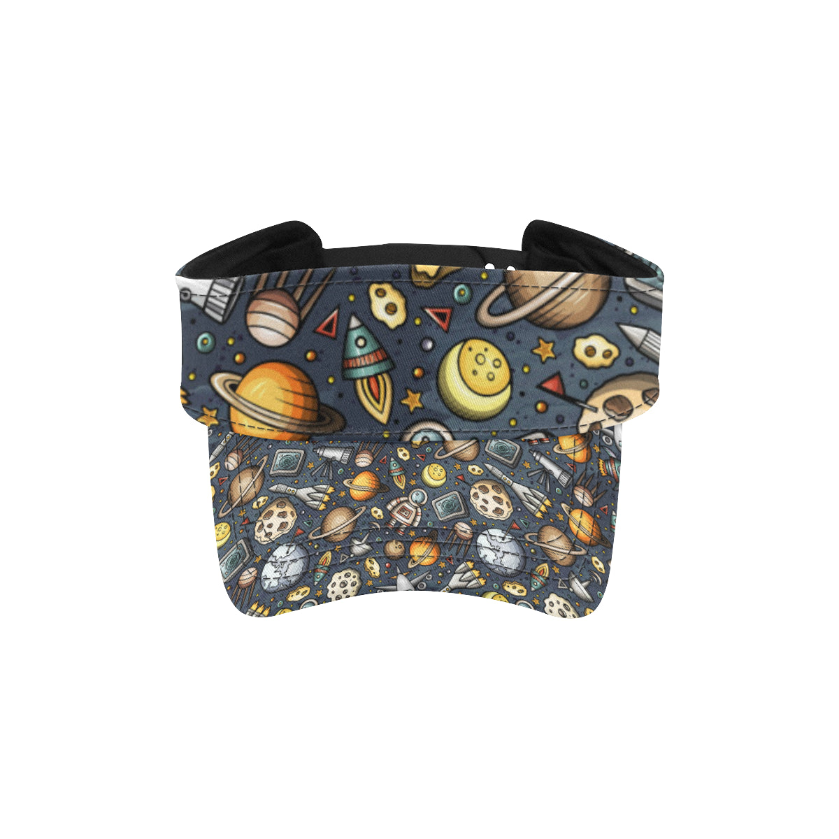 Space Pattern Print Unisex Sun Visor