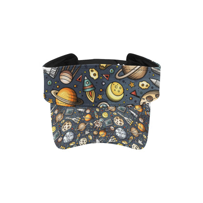 Space Pattern Print Unisex Sun Visor