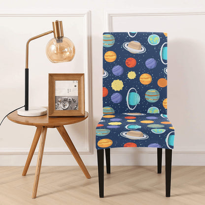 Planet With Star Print Design LKS303 Dining Chair Slipcover