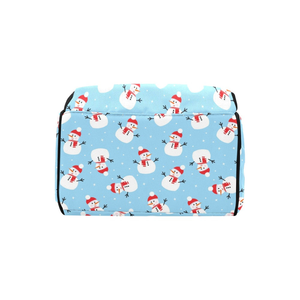 Snowman Print Design LKS305 Diaper Bag Backpack