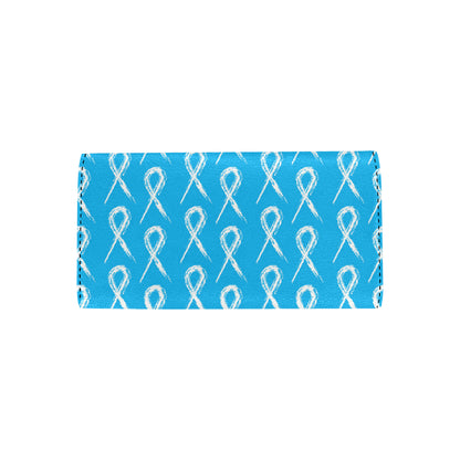 Prostate cancer Pattern Print Design A03 Women's Trifold Wallet