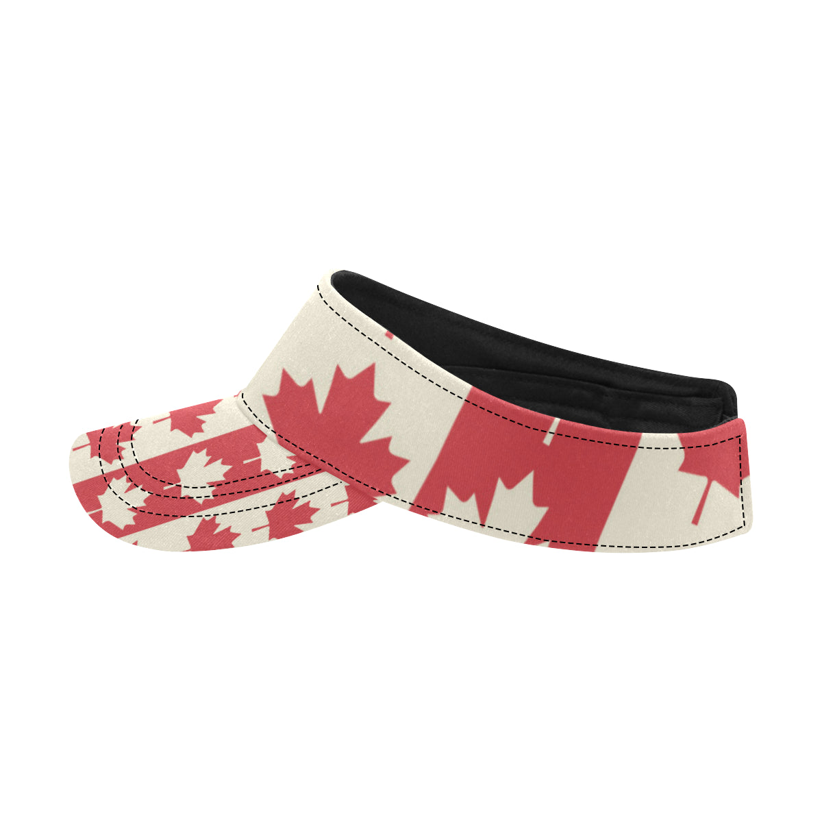 Maple Leaf Pattern Print Design 02 Unisex Sun Visor