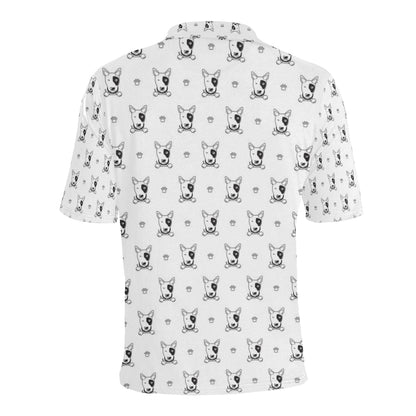 Bull Terriers Pattern Print Design 06 Men Polo Shirt