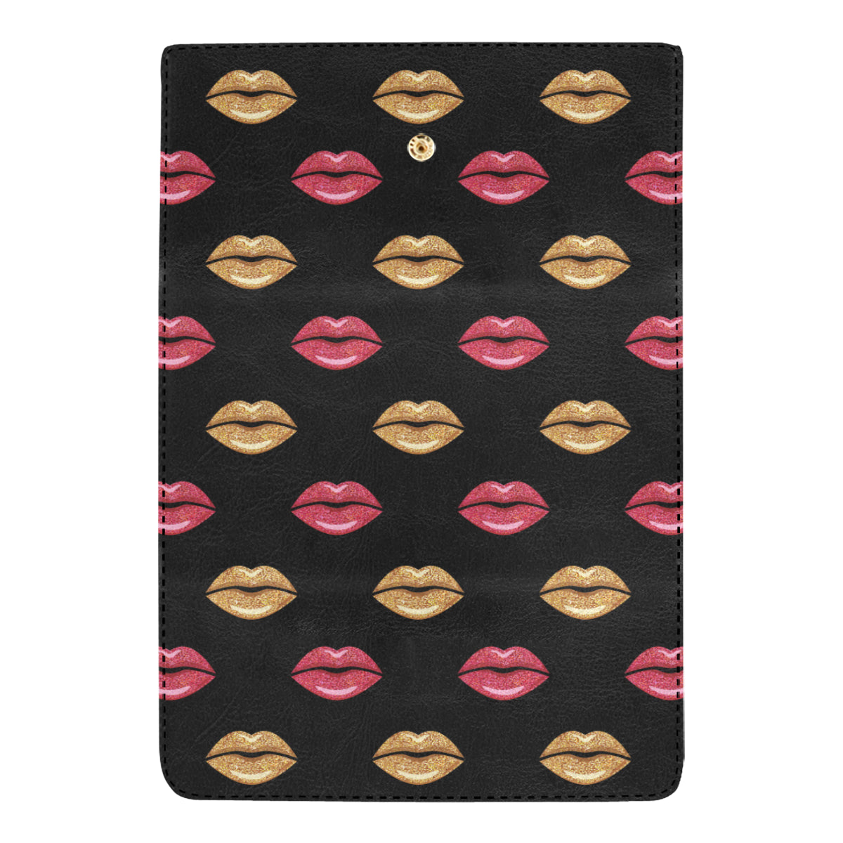 Lip Pattern Print Design 03 Women's Trifold Wallet