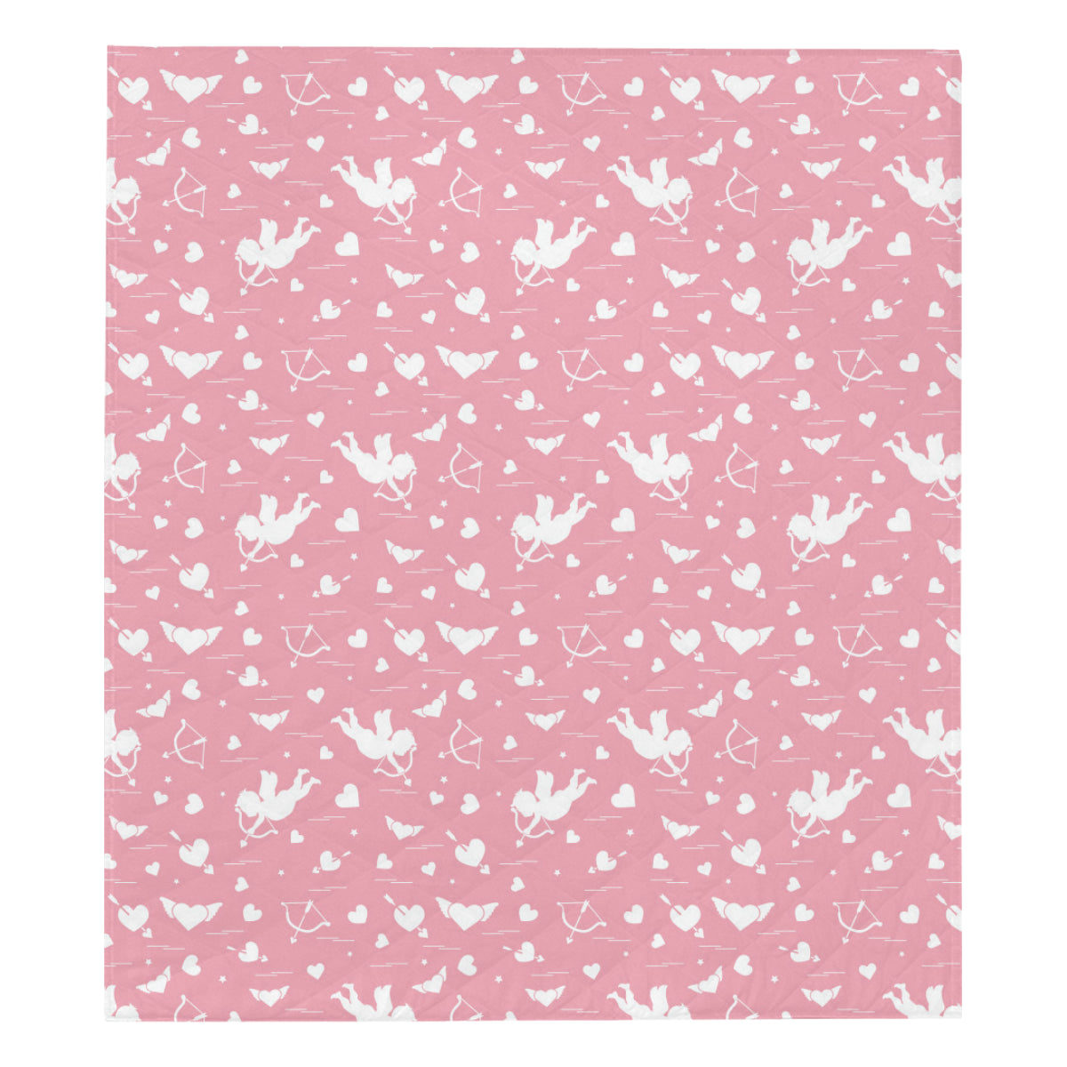 Cupid Pattern Print Design 03 Premium Quilt