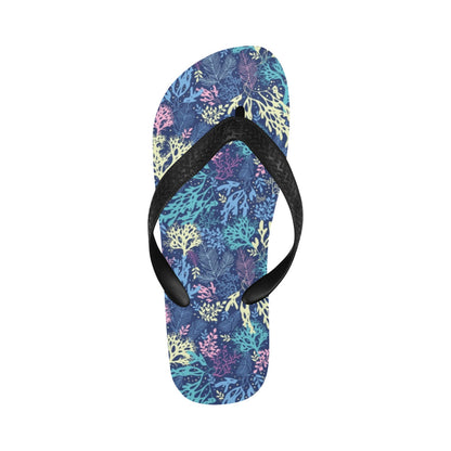 Seaweed Print Design LKS301 Flip Flops
