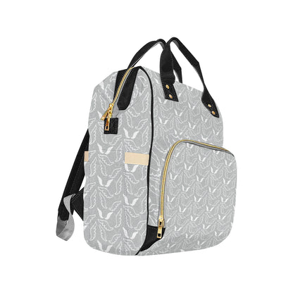 Angel Wings Pattern Print Design 01 Diaper Bag Backpack