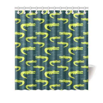 Alligator Pattern Print Design 03 Shower Curtain