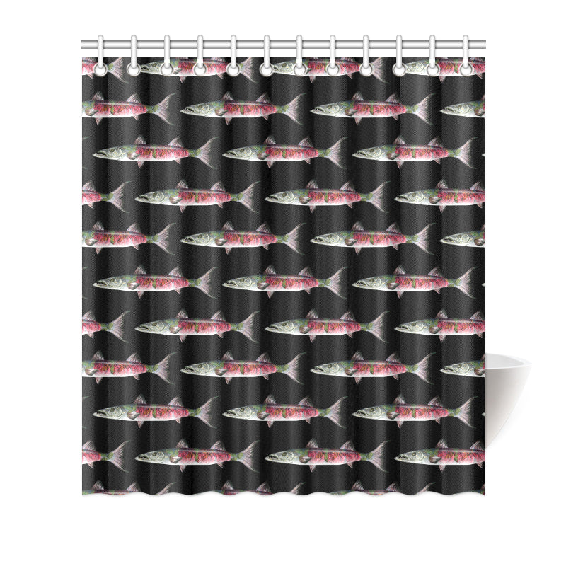 Barracuda Pattern Print Design 02 Shower Curtain
