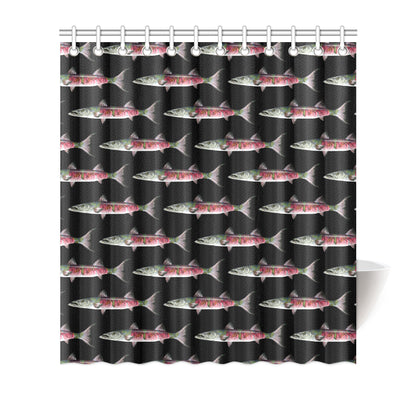 Barracuda Pattern Print Design 02 Shower Curtain