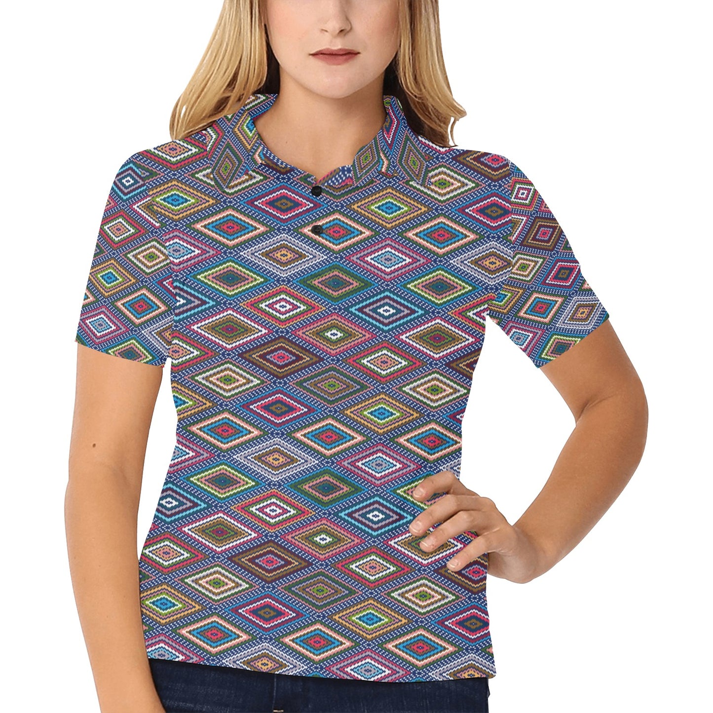 Southwestern Design Women's Polo Shirt