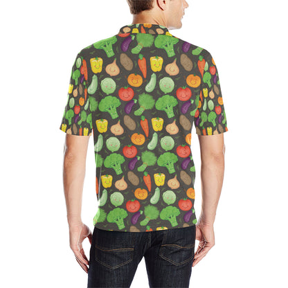 Vegan Funny Themed Design Print Men Polo Shirt
