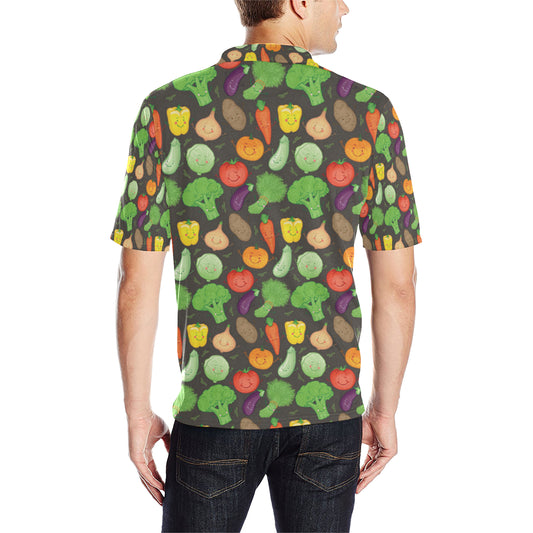 Vegan Funny Themed Design Print Men Polo Shirt