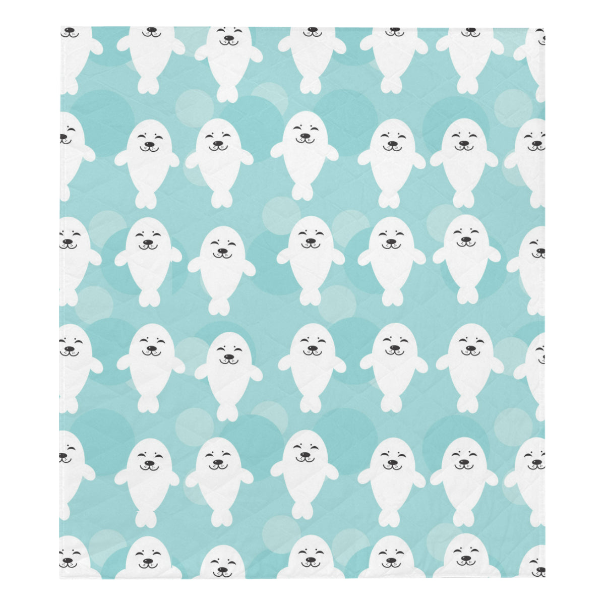 Sea Lion Baby Pattern Print Design 01 Premium Quilt