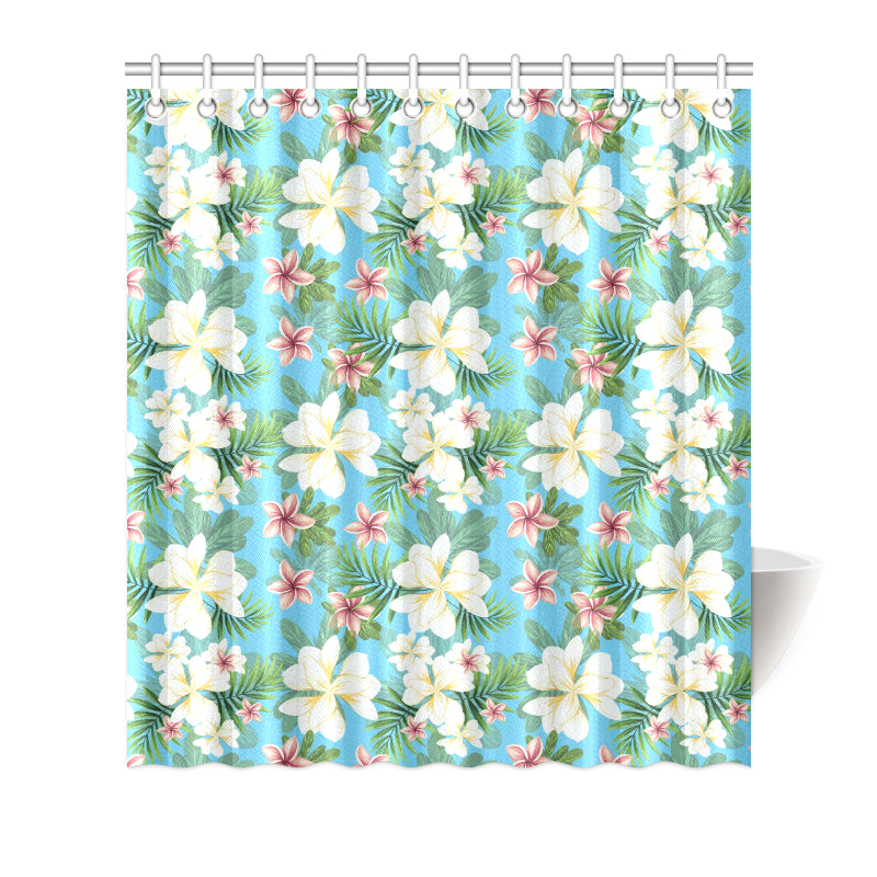 Plumeria Pattern Print Design PM028 Shower Curtain