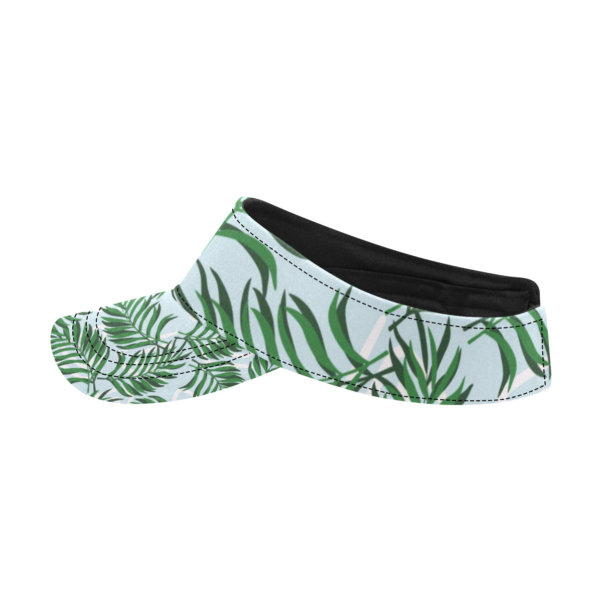 Palm Leaves Pattern Print Design PL06 Unisex Sun Visor
